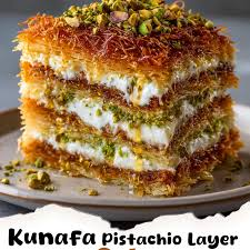 كعكة الكنافة بالفستق